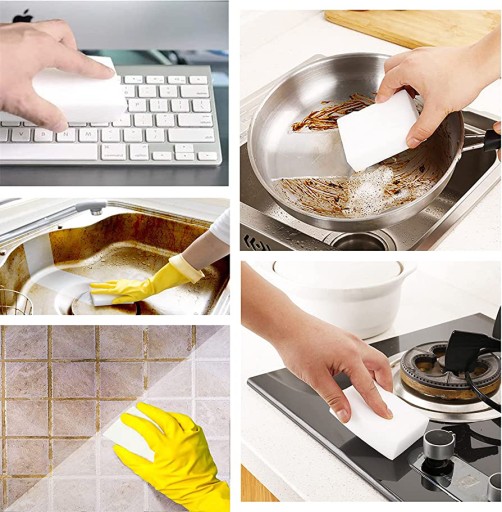 MAGIC SPONGE na čistenie škvŕn na melamínovom riade