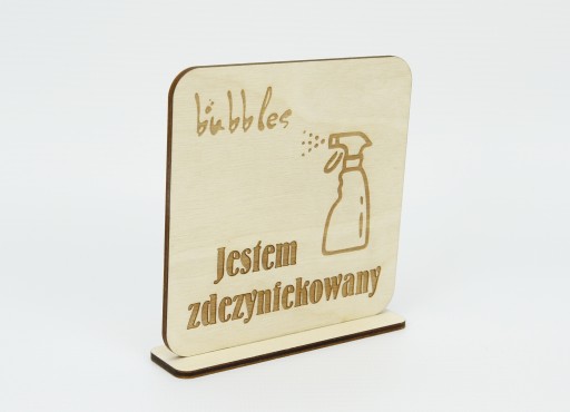 TABUĽKA na stôl dezinfikovaná S LOGOM