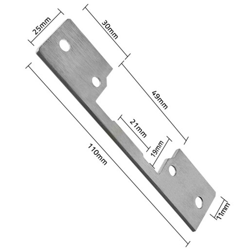 Qoltec Obojstranný jednoduchý znak na elektrický úder | Úderová doska | 110 mm