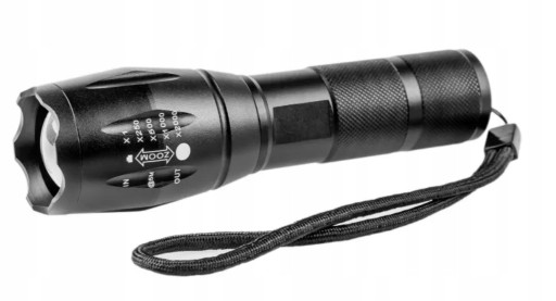 VÝKONNÁ LED TAKTICKÁ VOJENSKÁ BATERKA VODEODOLNÁ ZOOM SET BATÉRIA