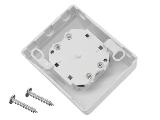 Zásuvka 2x RJ45/8P8C cat.5E UTP povrchové lomené LSA kontakty