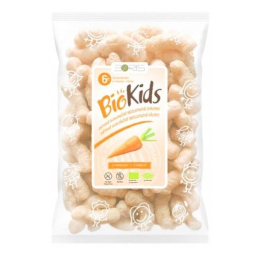 Bezlepkové bio kukuričné chrumky s mrkvou 55g