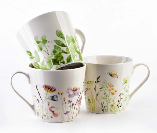 Hrnček 400 ml Eddy Spring riad poháre nádoba keramika kuchyn