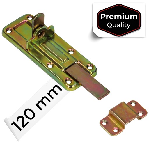Závora garážovej brány 120 mm, plochá, zakrivená