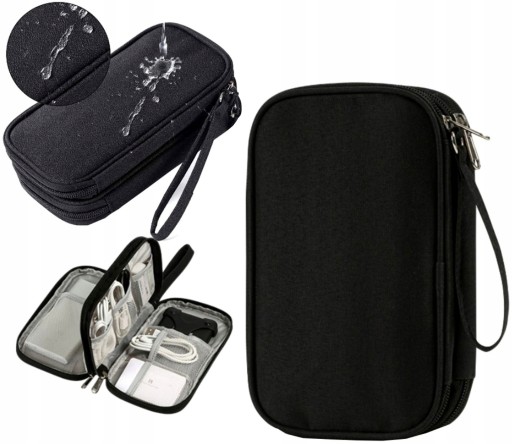 Cestovný organizér usb káble taška nabíjačka puzdro