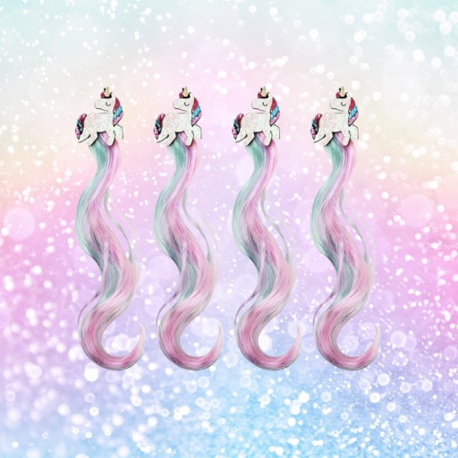 Klip-in predlžovače MEGADIDI RAINBOW HAIR UNICORN