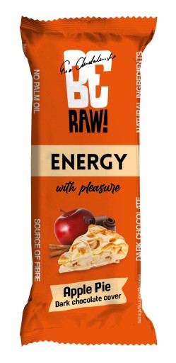 Energetická tyčinka BeRAW Energy Apple Pie, jednoduché zloženie, 40g