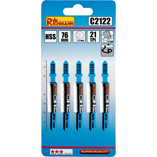 PÍLOVÉ PÍLY KOVOVÉ KRIVKY REZANIE 76MM 5KS
