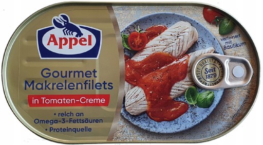 MAKERELOVÝ FILET S paradajkami a bazalkou 200g APPEL