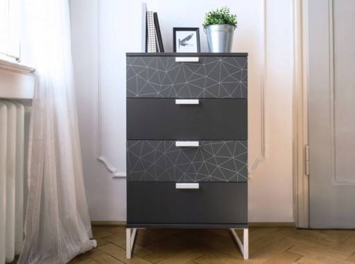 Nábytková dyha 200-3259 Tico strieborná 200-3259 45 cm x 100 cm