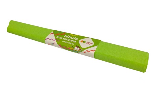Krimpovaný hodvábny papier Farba SVETLO ZELENÁ č. 51 HAPPY COLOR 1 ks.