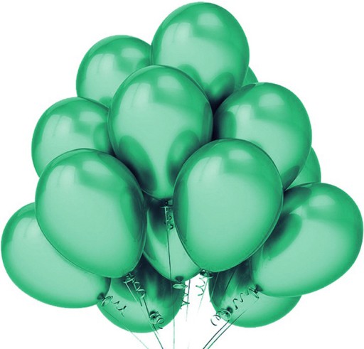 Metalické balóny ZELENÉ 1-99 narodeninová dekorácia VEĽKÉ 10 ks