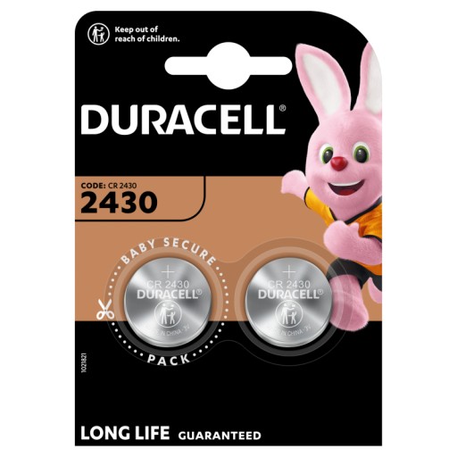DURACELL 3V CR 2430 lítiová batéria --- 2 kusy