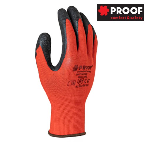 PRACOVNÉ RUKAVICE OCHRANNÉ LATEXOVÉ RUKAVICE SILNÝ PROOF REDWORK Veľkosť 10 1 PÁR