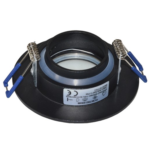 Hermetické MOVABLE IP54 svietidlo pre LED GU10 230V, okrúhle, čierne