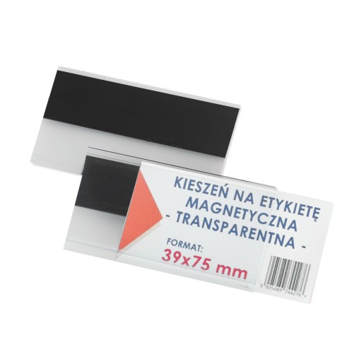 MAGNETICKÉ VRECKÁ NA ŠTÍTKY 39X75 MM - 10 KS