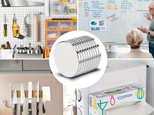 SILNÉ NEODYMIOVÉ MAGNETY 10X2 MM SADA 10 KS