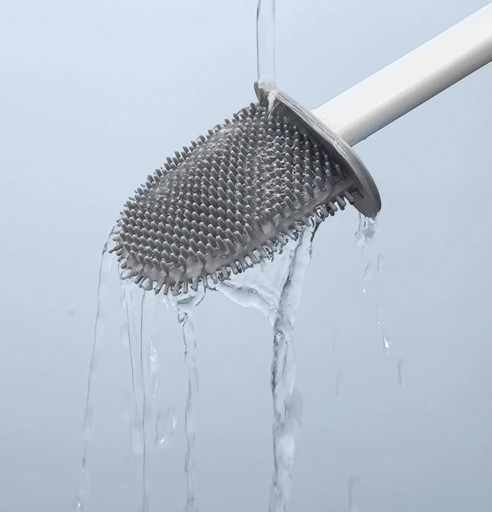 MODERNÁ SILIKÓNOVÁ WC KEFA DO KÚPEĽŇOVÉHO WC RUHHY