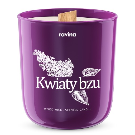 LIBERÁLNA KVETOVÁ VONNÁ SVIEČKA RAVINA SÓJOVÁ SVIEČKA DREVENÝ KNÚT RAVINA