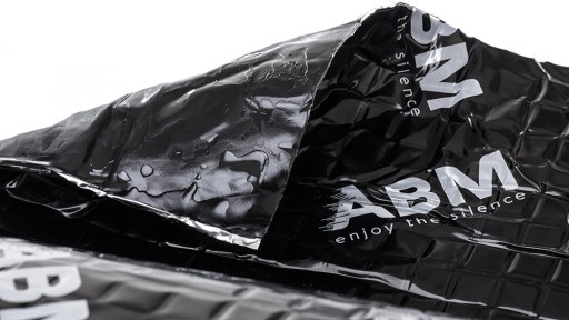 ABM Extreme zvukotesná rohož, alu-butyl, PREMIUM Class 2,5mm 20x25cm