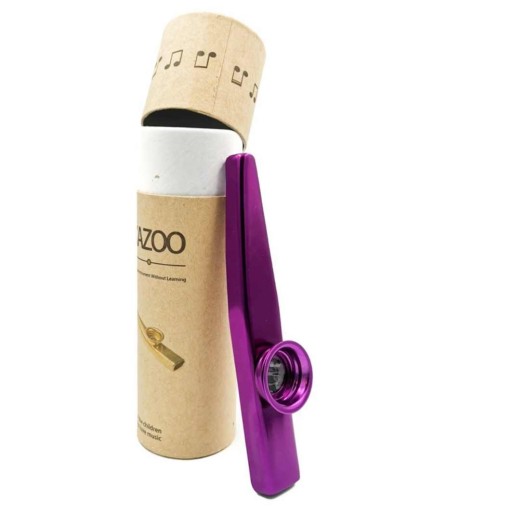 Fialový KAZOO v tube + 5 kovových MEMBRÁN - ideálne pre hudobníkov
