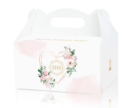 Cake box communion boxy communion IHS ďakujem tortu