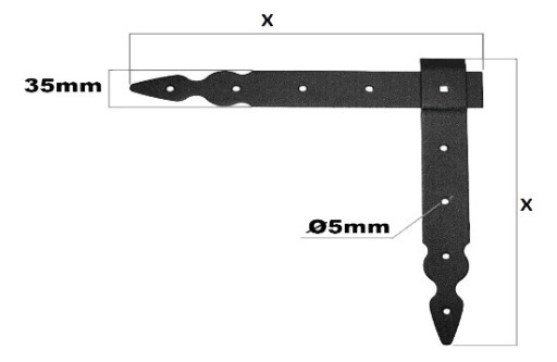 BRÁNA BRÁNA ARBOR ROH 150x150mm GORAL MALOVANÁ ČIERNA