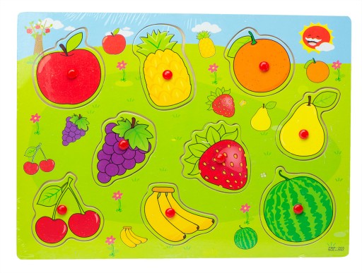 Kreatívne drevené puzzle pre deti, puzzle tvarov zápasov, farma
