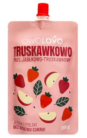 Jablkovo-jahodová pena bez cukru Owolovo 200g