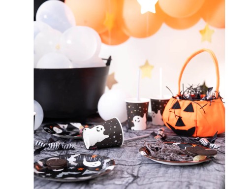 Halloweenske papierové taniere 18cm 6ks