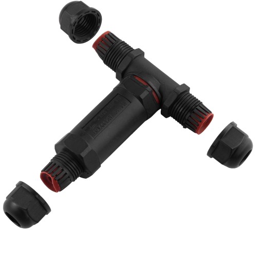 Hermetický konektor RÝCHLY KONEKTOR IP68 skrutkový káblový spoj TEE