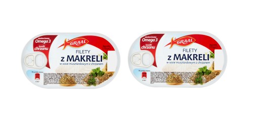 GRAAL Filety z makrely v horčicovej omáčke s chrenom 2x 170g