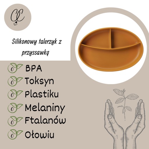 Silikónová doska s prísavkou pre deti, oranžová BLW 6m + Chichi