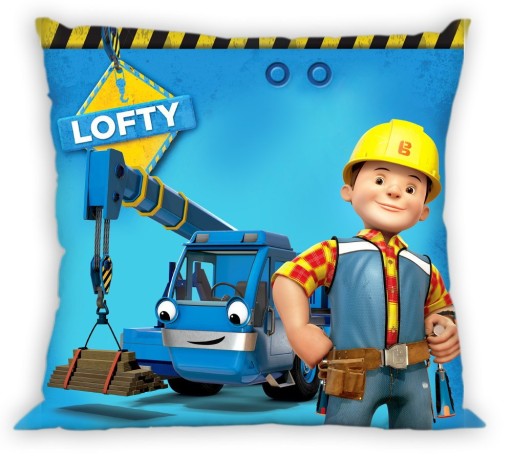 Obliečka na vankúš 40x40 pre deti Bob Builders
