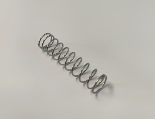 Tlačná pružina 1 mm x 12,5 x 52 POZINKOVANÁ