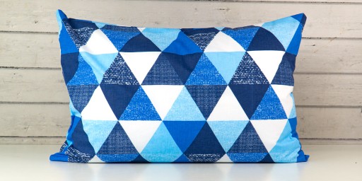 Obliečka na vankúš 40x60 cm pre deti, geometrické trojuholníky