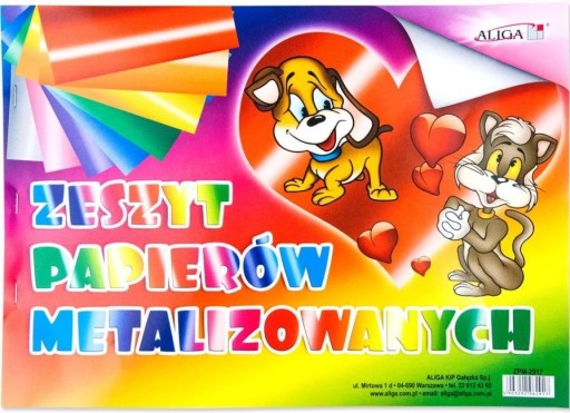 METALIZOVANÝ PAPIER Aliga 80g 8 listov