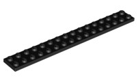 LEGO ELEMENT 2x16 tanier čierny 4282 NOVINKA