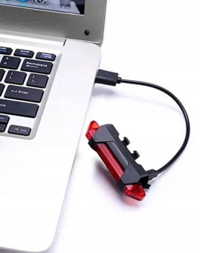 VÝKONNÁ LED ZADNÁ BICYKLE LAMPA USB 15H iLIGHT PRO