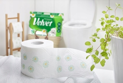 Zamatový toaletný papier CHAMOMILE and ALOE vonná celulóza 12 roliek