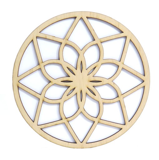 DREAMCATCHER BASE, OPENWORK DECOUPAGE MACRAME