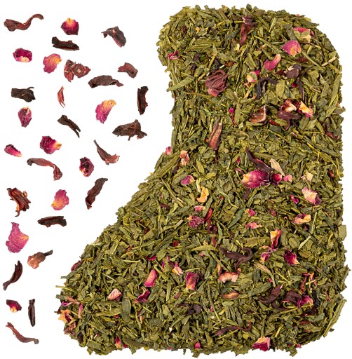 Zelený čaj sencha PINK LADY rose cherry 50g