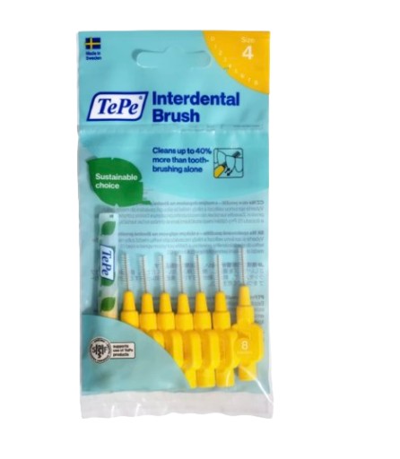 TePe medzizubné kefky 0,7 mm žlté 8 ks
