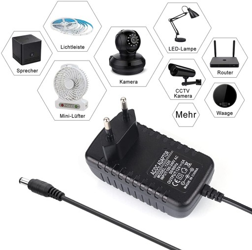 Napájací zdroj/nabíjačka 12V/2A - zástrčka DC 5,5/2,1mm