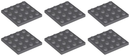LEGO 3031 TANIER 4x4 tmavosivá (12g) 6 ks.