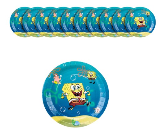 JEDNORÁZOVÉ TANIERE SPONGEBOB TANIER 10 KS