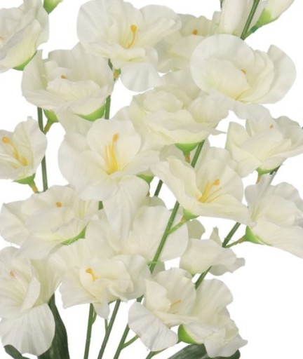 KYTICA Z Gladiolov, Gladiolus, 5 Vetiev, Dekorácia, Umelé Kvety, Smotana, Gladioly
