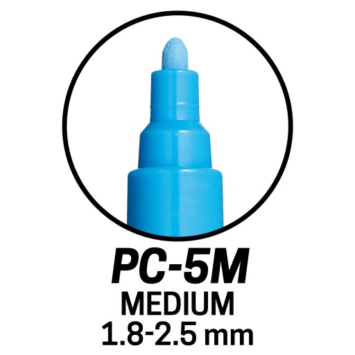 PC-5M BIELY ZNAČOVAČ POSCA UNI