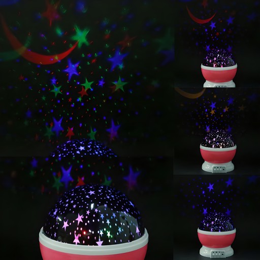 ROTAČNÁ NOČNÁ LAMPA STARS SKY PROJECTOR 2v1