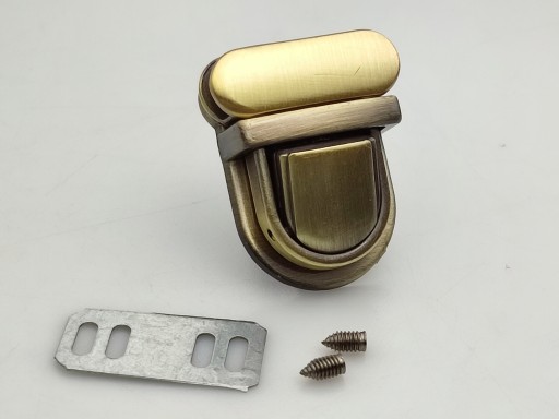 Zapínanie na zips na aktovkovú tašku 26/30 mm staré zlato